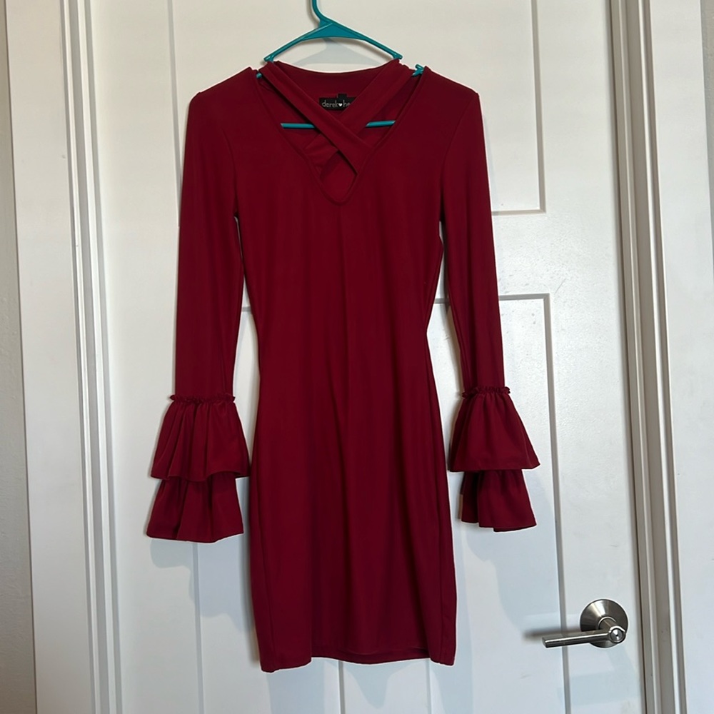 Fun lightweight dress. Faux suede.
